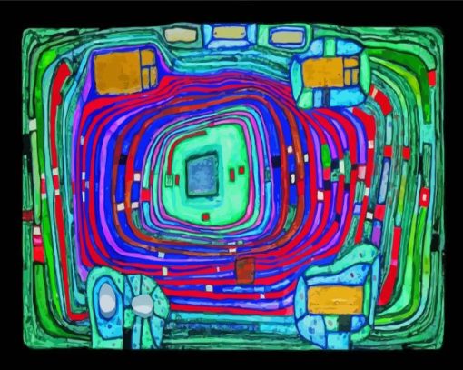 Switch Board By Hundertwasser Diamond Painting