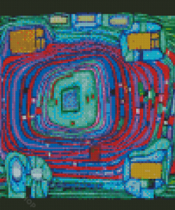 Switch Board By Hundertwasser Diamond Paintings