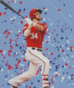 The Baseball Player Bryce Harper Diamond Paintings