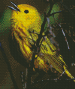 The Yellow Warbler Bird Diamond Paintings