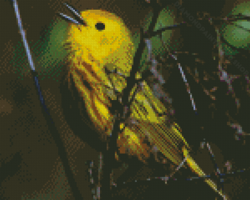 The Yellow Warbler Bird Diamond Paintings