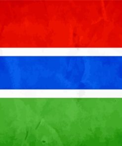 The Gambia Flag Africa Diamond Painting