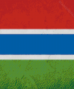 The Gambia Flag Africa Diamond Paintings