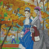 Two Victorian Ladies In The Park Diamond Paintings