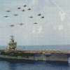 USS Enterprise Navy Aircraft Carrier Diamond Paintings
