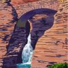 Watkins Glen State Park Waterfall Bridge Diamond Painting