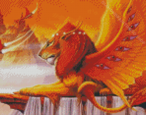 Winged Lion Art Diamond Paintings