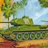 Ww2 Tank Art Diamond Painting