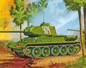 Ww2 Tank Art Diamond Painting