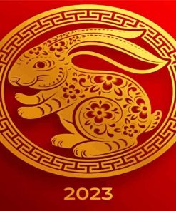 Year Of The Rabbit Happy New Year Diamond Painting