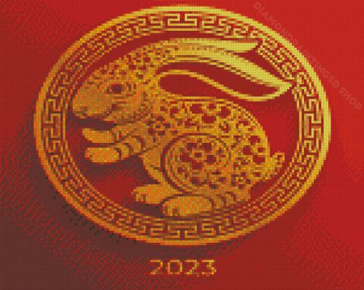 Year Of The Rabbit Happy New Year Diamond Paintings