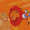 Zazu With Mufasa And Sarabi Lion King Diamond Paintings