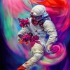 Abstract Astronaut Diamond Painting