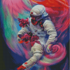 Abstract Astronaut Diamond Paintings