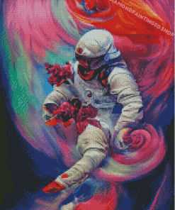 Abstract Astronaut Diamond Paintings