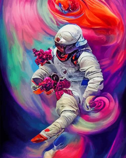 Abstract Astronaut Diamond Painting