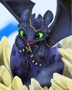 Aesthetic Baby Toothless Diamond Painting