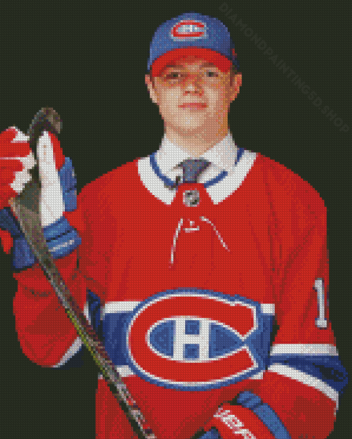 Aesthetic Cole Caufield Habs Diamond Paintings