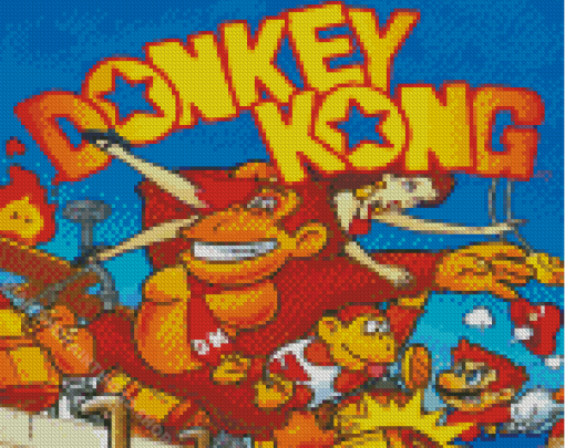 Aesthetic Donkey Kong Diamond Paintings