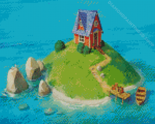 Aesthetic Little House Diamond Paintings