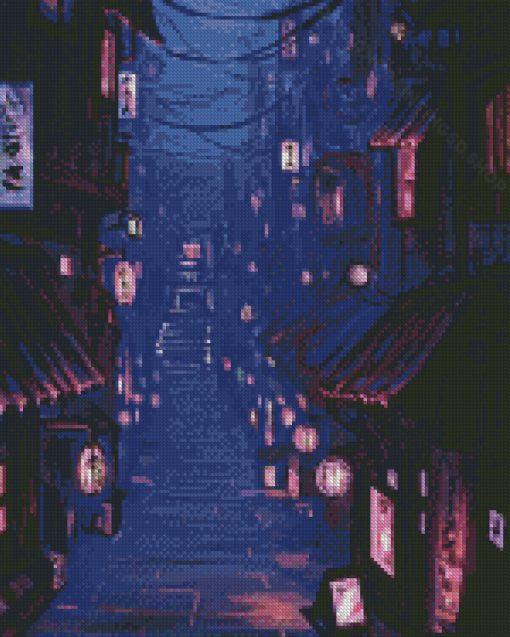 Aesthetic Night Street Diamond Paintings