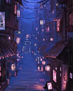 Aesthetic Night Street Diamond Painting