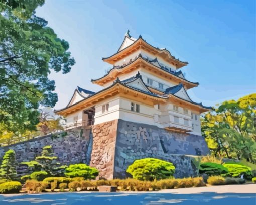 Aesthetic Odawara Castle Diamond Painting