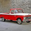 Aesthetic Red Ford F100 Diamond Painting