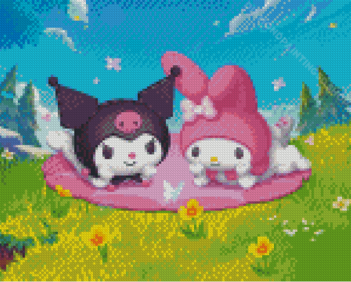 Aesthetic Kuromi Diamond Paintings