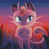 Aesthetic Meowth Diamond Paintings