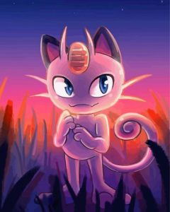 Aesthetic Meowth Diamond Painting