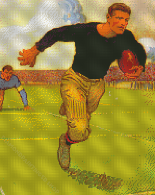 Aesthetic Vintage Football Diamond Paintings