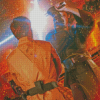 Andreas Bazylewski Anakin vs Obi-Wan Station Diamond Paintings