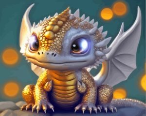 Baby Dragon Diamond Painting