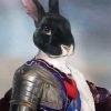 Black Rabbit Knight Diamond Painting