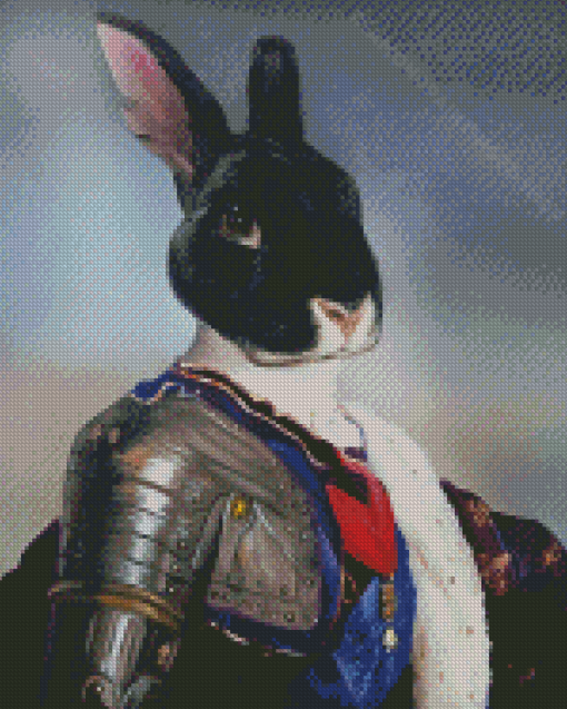 Black Rabbit Knight Diamond Paintings