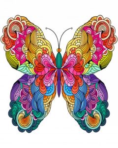 Colorful Mandala Butterfly Diamond Painting