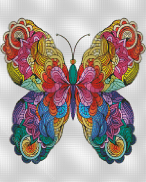 Colorful Mandala Butterfly Diamond Paintings