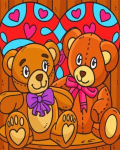 Cool Bears Of Love Diamond Painting