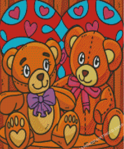 Cool Bears Of Love Diamond Paintings