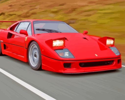 Cool Ferrari F40 Diamond Painting