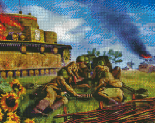 Cool Ww2 Tank Diamond Paintings