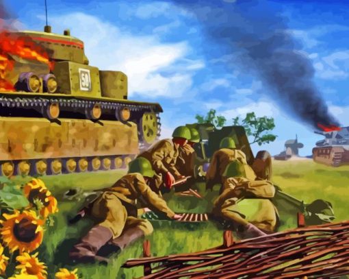 Cool Ww2 Tank Diamond Painting