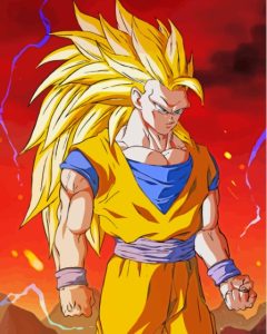 Dragon Ball Z Goku Super Saiyan 3 Diamond Painting