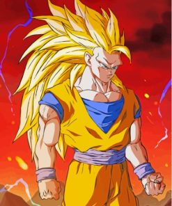 Dragon Ball Z Goku Super Saiyan 3 Diamond Painting