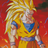 Dragon Ball Z Goku Super Saiyan 3 Diamond Paintings