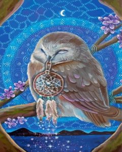 Dream Light Owl Diamond Painting