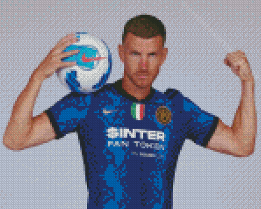 Edin Džeko Footballer Diamond Paintings