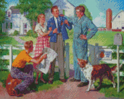 Family Harold Anderson Diamond Paintings