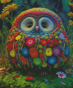 Floral Owl Diamond Paintings